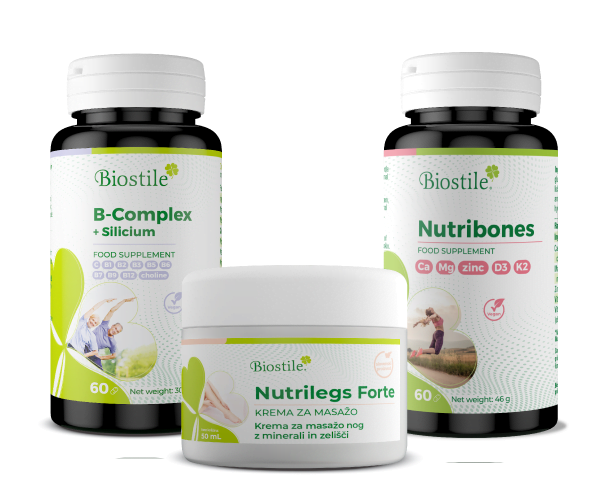Paket Nutribones + B-Complex + Silicium + Nutrilegs Forte (poklon)